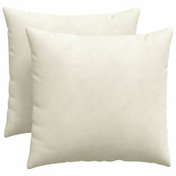 Coussins De Canapé 2 Pcs Crème 50 X 50 Cm Vidaxl