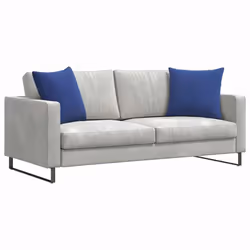 Coussins De Canapé 2 Pcs Bleu Police 50 X 50 Cm Vidaxl - Vue supplémentaire 2