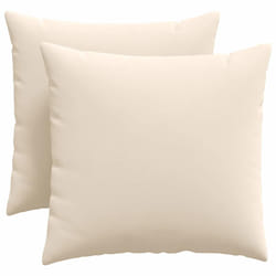 Coussins De Canapé 2 Pcs Beige 50 X 50 Cm Tissu Vidaxl