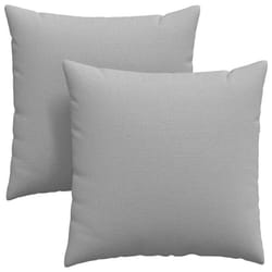 Coussins De Canapé 2 Pcs Gris Nuage 60 X 60 Cm Tissu Vidaxl