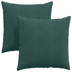 Coussins De Canapé 2 Pcs Vert Foncé 60 X 60 Cm Vidaxl