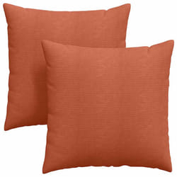 Coussins De Canapé 2 Pcs Rouge Orange 60 X 60 Cm Vidaxl