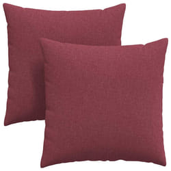 Coussins De Canapé 2 Pcs Bordeaux 80 X 80 Cm Tissu Vidaxl