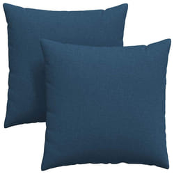Coussins De Canapé 2 Pcs Bleu 80 X 80 Cm Tissu Vidaxl
