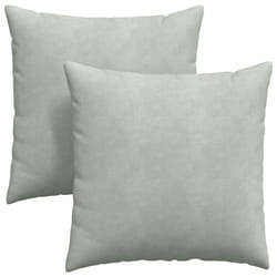 Coussins De Canapé 2 Pcs Gris Clair 80 X 80 Cm Vidaxl