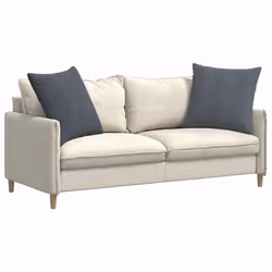 Coussins De Canapé 2 Pcs Gris Foncé 80 X 80 Cm Vidaxl - Vue supplémentaire 2