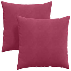 Coussins De Canapé 2 Pcs Bordeaux 80 X 80 Cm Vidaxl