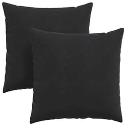 Coussins De Canapé 2 Pcs Noir 80 X 80 Cm Vidaxl