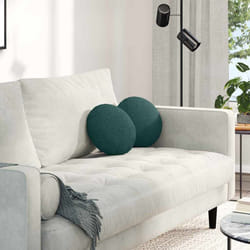 Coussins De Siège 2 Pcs Vert Foncé Ø30 X 13 Cm Tissu Vidaxl