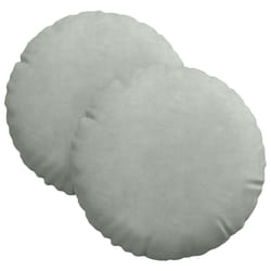 Coussins De Siège 2 Pcs Gris Clair Ø 40 X 13 Cm Velours Vidaxl