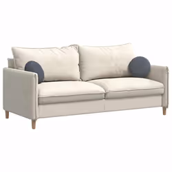 Coussins De Siège 2 Pcs Gris Foncé Ø 40 X 13 Cm Velours Vidaxl - Vue supplémentaire 2