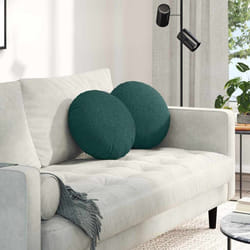 Coussins De Siège 2 Pcs Vert Foncé Ø40 X 13 Cm Tissu Vidaxl