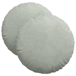 Coussins De Siège 2 Pcs Gris Clair Ø 40 X 13 Cm Velours Vidaxl