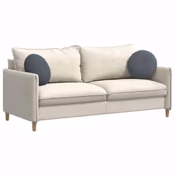 Coussins De Siège 2 Pcs Gris Foncé Ø 40 X 13 Cm Velours Vidaxl - Vue supplémentaire 2