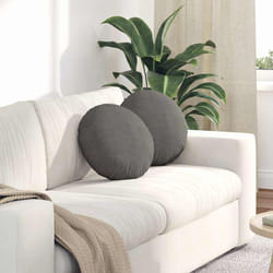 Coussins De Siège 2 Pcs Gris Clair Ø 40 Cm Vidaxl