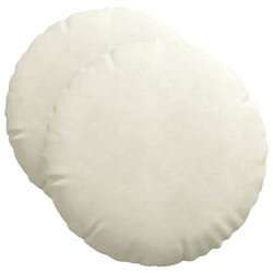 Coussins De Siège 2 Pcs Crème Ø 40 X 13 Cm Velours Vidaxl