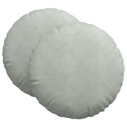 Coussins De Siège 2 Pcs Gris Clair Ø 40 X 13 Cm Velours Vidaxl