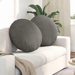 Coussins De Siège 2 Pcs Gris Clair Ø 60 Cm Vidaxl