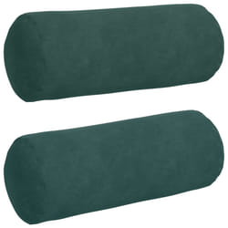 Coussins D'Accent 2 Pcs Vert Foncé Ø 15 X 40 Cm Vidaxl