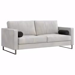 Coussins D'Accent 2 Pcs Noir Ø 15 X 40 Cm Vidaxl - Vue supplémentaire 2