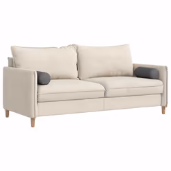 Coussins D'Accent 2 Pcs Gris Foncé Ø 15 X 40 Cm Vidaxl - Vue supplémentaire 2