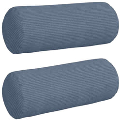Coussins D'Accent 2 Pcs Bleu Ø 15 X 40 Cm Vidaxl