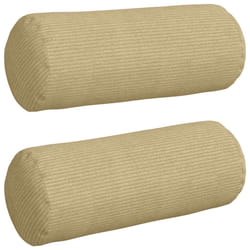 Coussins D'Accent 2 Pcs Vert Gris Ø 15 X 40 Cm Vidaxl