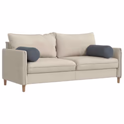 Coussins D'Accent 2 Pcs Gris Foncé Ø 25 X 70 Cm Vidaxl - Vue supplémentaire 2