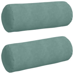 Coussins D'Accent 2 Pcs Vert Mer Ø 25 X 70 Cm Vidaxl