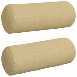 Coussins D'Accent 2 Pcs Vert Gris Ø 25 X 70 Cm Vidaxl