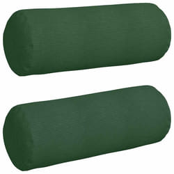 Coussins D'Accent 2 Pcs Vert Foncé Ø 25 X 70 Cm Vidaxl