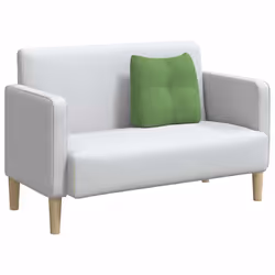 Coussin De Dos Vert Clair 45 X 24 X 50 Cm Velours Vidaxl - Vue supplémentaire 2
