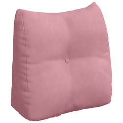 Coussin De Dos Rose 45 X 24 X 50 Cm Velours Vidaxl