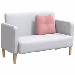 Coussin De Dos Rose 45 X 24 X 50 Cm Velours Vidaxl - Vue supplémentaire 2