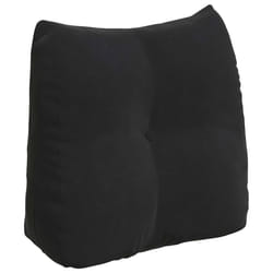 Coussin De Dos Noir 45 X 24 X 50 Cm Velours Vidaxl