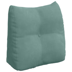 Coussin De Dos Vert Mer 45 X 24 X 50 Cm Velours Vidaxl