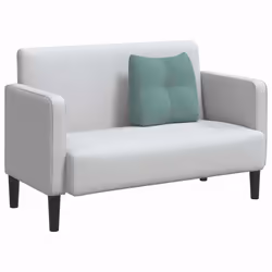 Coussin De Dos Vert Mer 45 X 24 X 50 Cm Velours Vidaxl - Vue supplémentaire 2