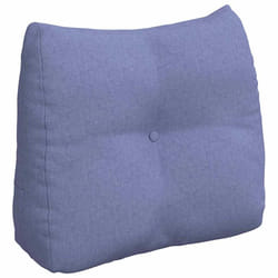 Coussin De Dos Bleu Denim 60 X 24 X 50 Cm Tissu Vidaxl