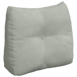 Coussin De Dos Gris Clair 60 X 24 X 50 Cm Velours Vidaxl