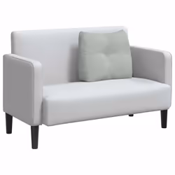 Coussin De Dos Gris Clair 60 X 24 X 50 Cm Velours Vidaxl - Vue supplémentaire 2