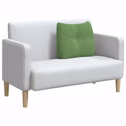 Coussin De Dos Vert Clair 60 X 24 X 50 Cm Velours Vidaxl - Vue supplémentaire 2