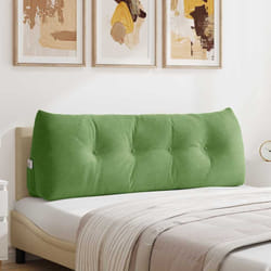 Coussin De Dos Vert Clair 140 X 24 X 50 Cm Velours Vidaxl
