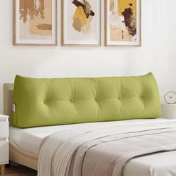 Coussin De Dos Vert Clair 160 X 24 X 50 Cm Tissu Vidaxl