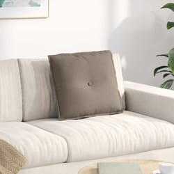 Coussin De Dos Taupe 50 X 45 Cm Tissu En Microfibre Vidaxl
