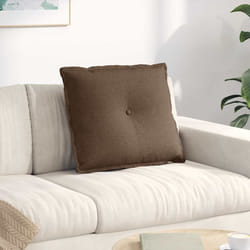 Coussin De Dos Marron 60 X 19 X 50 Cm Tissu Vidaxl