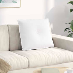 Coussin De Dos Blanc 60 X 19 X 50 Cm Tissu Vidaxl
