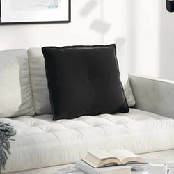 Coussin De Dos Noir 60 X 50 Cm Tissu En Velours Côtelé Vidaxl