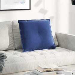 Coussin De Dos Bleu Police 60 X 50 Cm Tissu En Velours Côtelé Vidaxl
