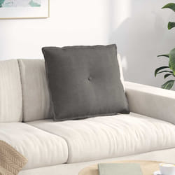 Coussin De Dos Gris Clair 60 X 50 Cm Tissu En Velours Côtelé Vidaxl