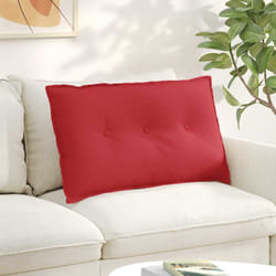 Coussin De Dos Rouge 80 X 19 X 50 Cm Tissu Vidaxl